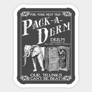 Derm Luggage Company Sticker